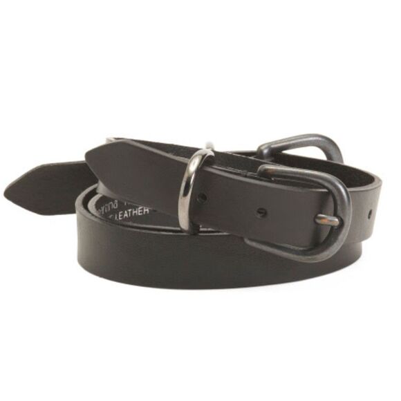 Martina Mori Genuine Leather Made in Italy TU Double Silver Buckle Belt NWT - Picture 3 of 13